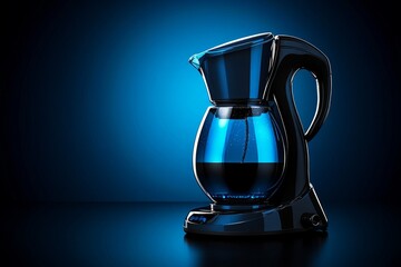 Poster - Simple silhouette of a blender with subtle lines showing motion, capturing the simplicity of blending in a minimal style