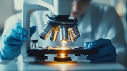 Poster - Scientists use advanced microscopy techniques to uncover hidden details in specimens