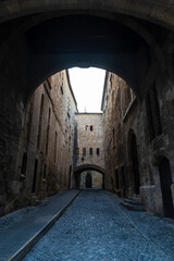 Wall Mural - Passage de Ancre and Archbishop Palace in Narbona, Occitanie, France