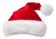 © volff - Santa Hat or Christmas Hat isolated on white background. Symbol of Christmas and New Year holiday and happiness.