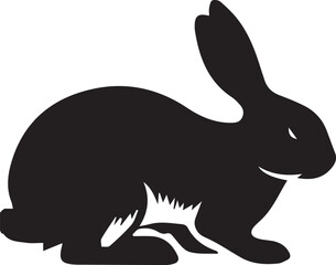 Wall Mural - Rabbit silhouette vector EPS SET