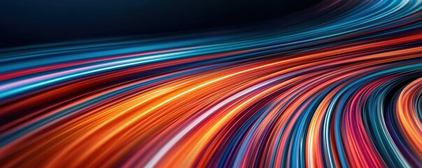 Poster - Colorful abstract background with flowing lines and dynamic movement.