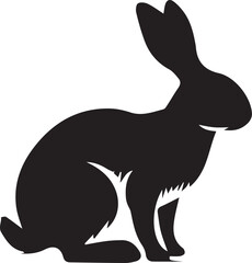 Wall Mural - Rabbit silhouette vector EPS 