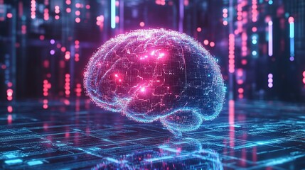 Poster - Ai, analysis, artificial intelligence, automation, big data, brain, business, cg, cloud computing, communication, computer graphics, concept, creative, cyber, deep learning, digital transformation