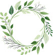 © Abubakar - Green Leaf Floral Wreath Design Element