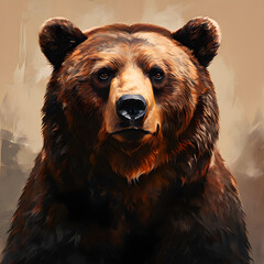 brown bear head