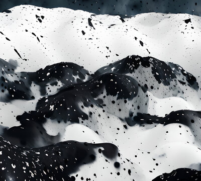 imitation Abstract Blue wave blots background. Alcohol ink colors. Marble texture, Texture Banner With Space For Text.generative ai