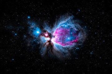 Wall Mural - this image depicts the background of a space cosmic background filled with supernova nebulas and sta