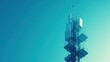 © Alienmarsh - A tall communication tower against a clear blue sky, serving as a hub for wireless signals.