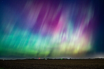 Wall Mural - Northern Lights Storm on May 11th 2024 from Iowa City, Iowa, USA. 5.11.24
