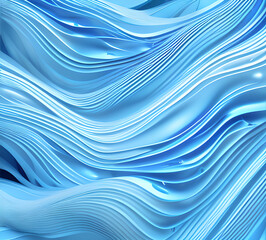 Leinwandbilder - Blue and colorful wavy dynamic motion graphics. light motion shape curve. wavy banner template. background texture, neat cracks, 8k quality. generative ai	