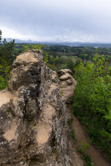 Wall Mural - rocks of the kislovodsk national park. vertical landscape photography
