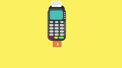 Using the Post Terminal With a Bank Card