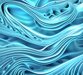 Leinwandbilder - Blue and colorful wavy dynamic motion graphics. light motion shape curve. wavy banner template. background texture, neat cracks, 8k quality. generative ai	