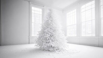 Wall Mural - christmas ornaments and pine cones resting on snow with fir branches