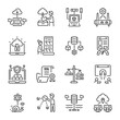 © Prosymbols - Collection of Linear Style Cloud Network Icons