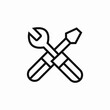 © Rufat - screwdriver wrench cross service icon sign vector