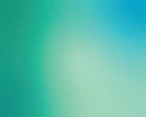 Poster - Dreamy Green And Blue Gradient Color Background For Versatile Design