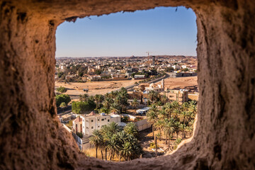 Wall Mural - View from Zabal (Zaabal) castle in Sakaka, Saudi Arabia