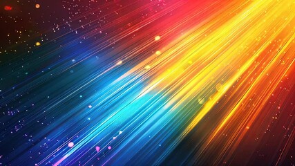 Poster - Dazzling Gradient Colors Create Mesmerizing Light Diffraction Patterns in Brilliant Display