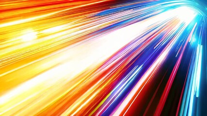 Poster - Exploring Vivid Gradient Colors That Create Mesmerizing Light Diffraction Effects at Sunset