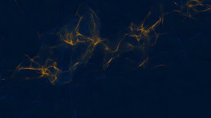 Poster - Abstract background with gold veins on a dark blue canvas.