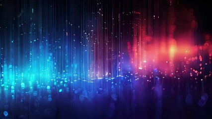 Poster - Mesmerizing Sparkling Light Streams Dancing in a Vibrant Nocturnal Display of Colors