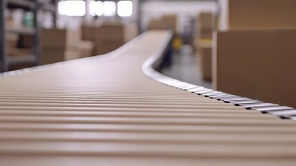 Poster - Efficient Conveyor Belt for Streamlined Package Handling