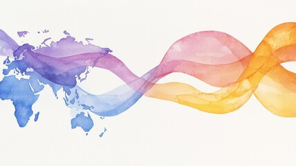 Poster - Global Supply Chain Interconnectedness Illustration