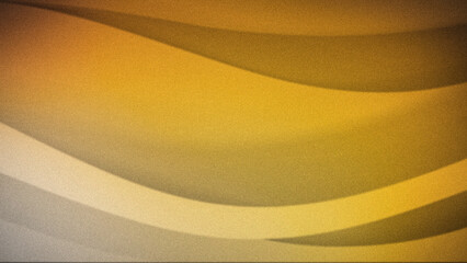 Wall Mural - warm yellow gradient with flowing, wave-like curves and a soft grainy texture, ideal for 4k backgrou