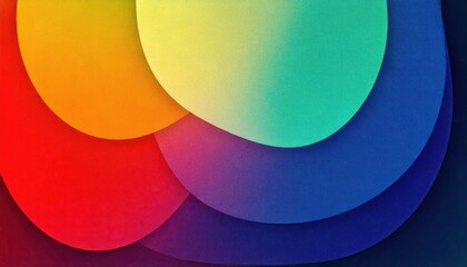 Wall Mural - vibrant grainy colorful circles background wallpaper