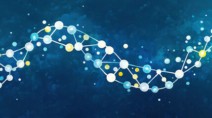 Wall Mural -   A trio of paintings, each featuring a blue background accented by white and yellow dots