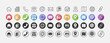 © pancale - Contact icon set for Website and Business card.