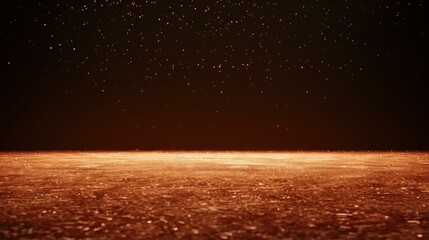 Wall Mural - a serene empty stage glows under bright spotlights, framed by a starry sky that adds a touch of magi