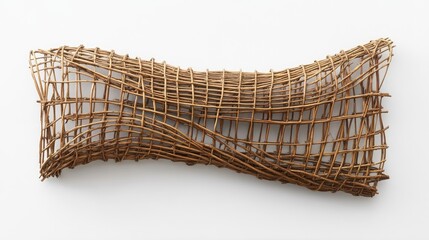 Poster - Intricate Woven Decorative Artwork on White Background