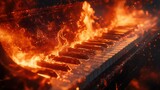 Burning Piano Keys