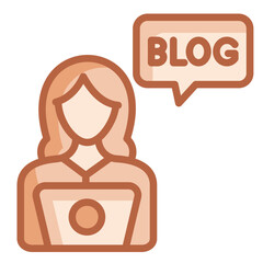 Poster - Blogging Icon