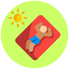 Poster - Sunbathing Icon