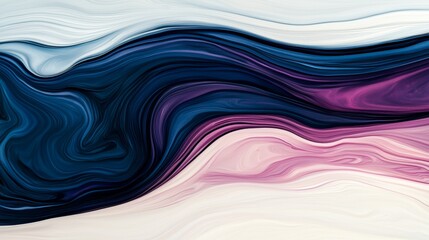 Abstract background with blue, purple, and pink liquid marble swirl.