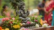 © Berkah - eco friendly Ganesh/Ganpati idol or murti, home made. selective focus.