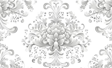 Silver Floral Pattern