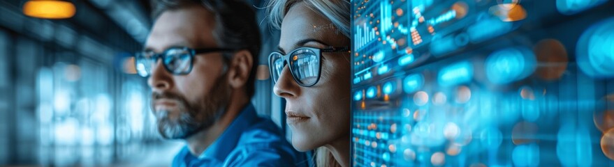 Poster - Global Business Network Innovative Technology Teamwork and Data Analysis Customer Connection Strategy Development Investment Management
