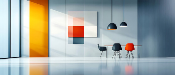 Poster - Modern business team collaborates to develop effective supply chain strategies in a stylish office environment