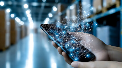 Poster - Optimize logistics performance by analyzing data charts on mobile devices for cost efficiency