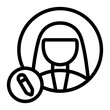 © spacepixel - Women Profile Line Icon
