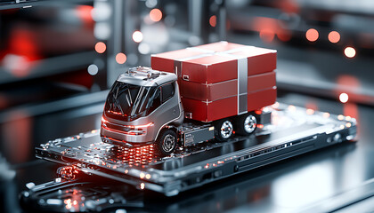 Poster - Optimize your supply chain management with ai assistance on your laptop for enhanced efficiency and productivity