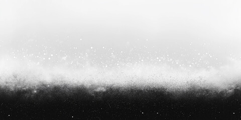 Poster - Black and white abstract background blending into white with particles and copy space