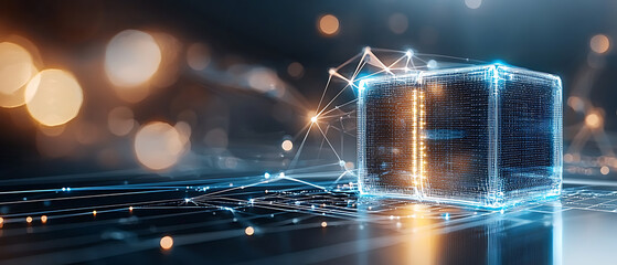 Poster - Enhance your business efficiency with real-time supply chain tracking visualized on a laptop screen