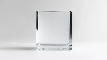 Poster - Elegant Transparent Glass Block for Art Displays