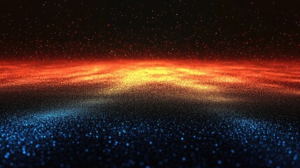 Poster - Vibrant Abstract Background with Dots and Glow